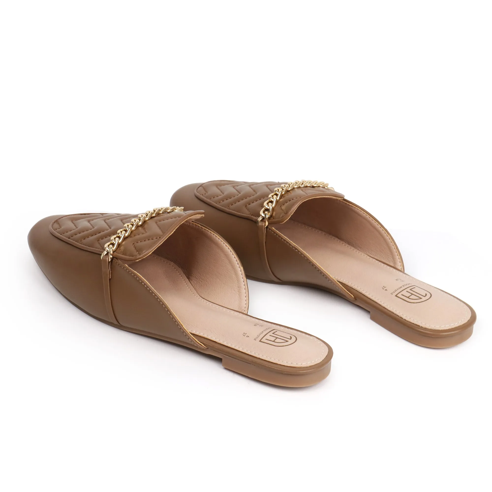 Women Slip on Flat Mule Backless
