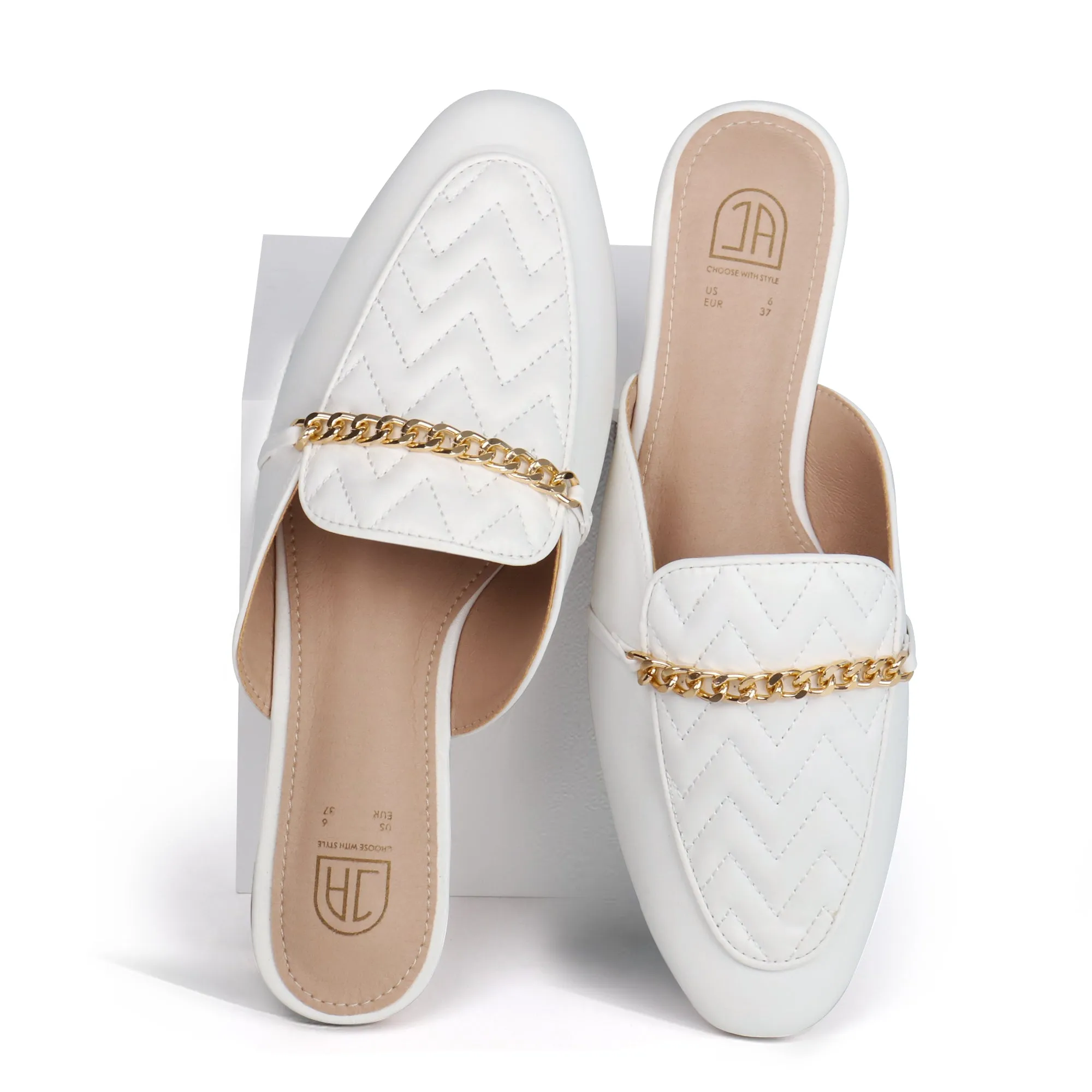 Women Slip on Flat Mule Backless