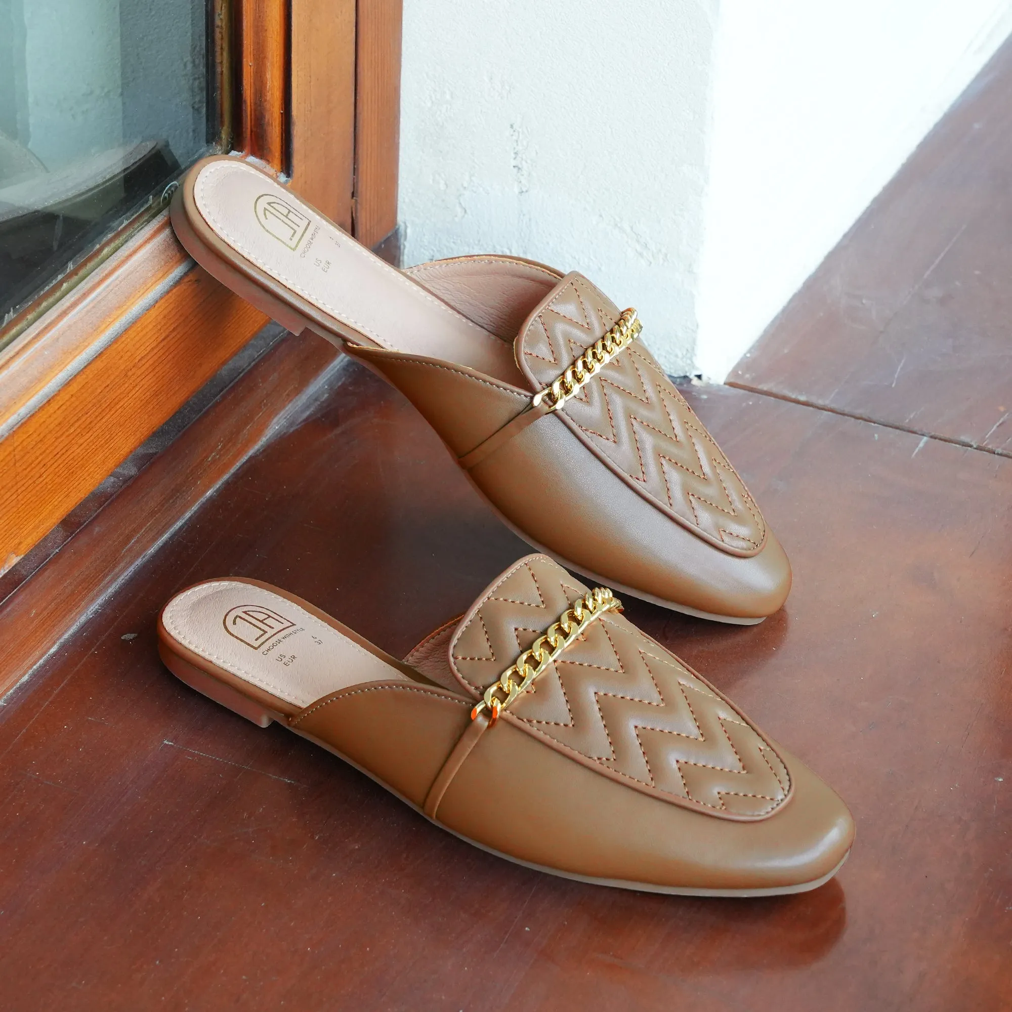 Women Slip on Flat Mule Backless
