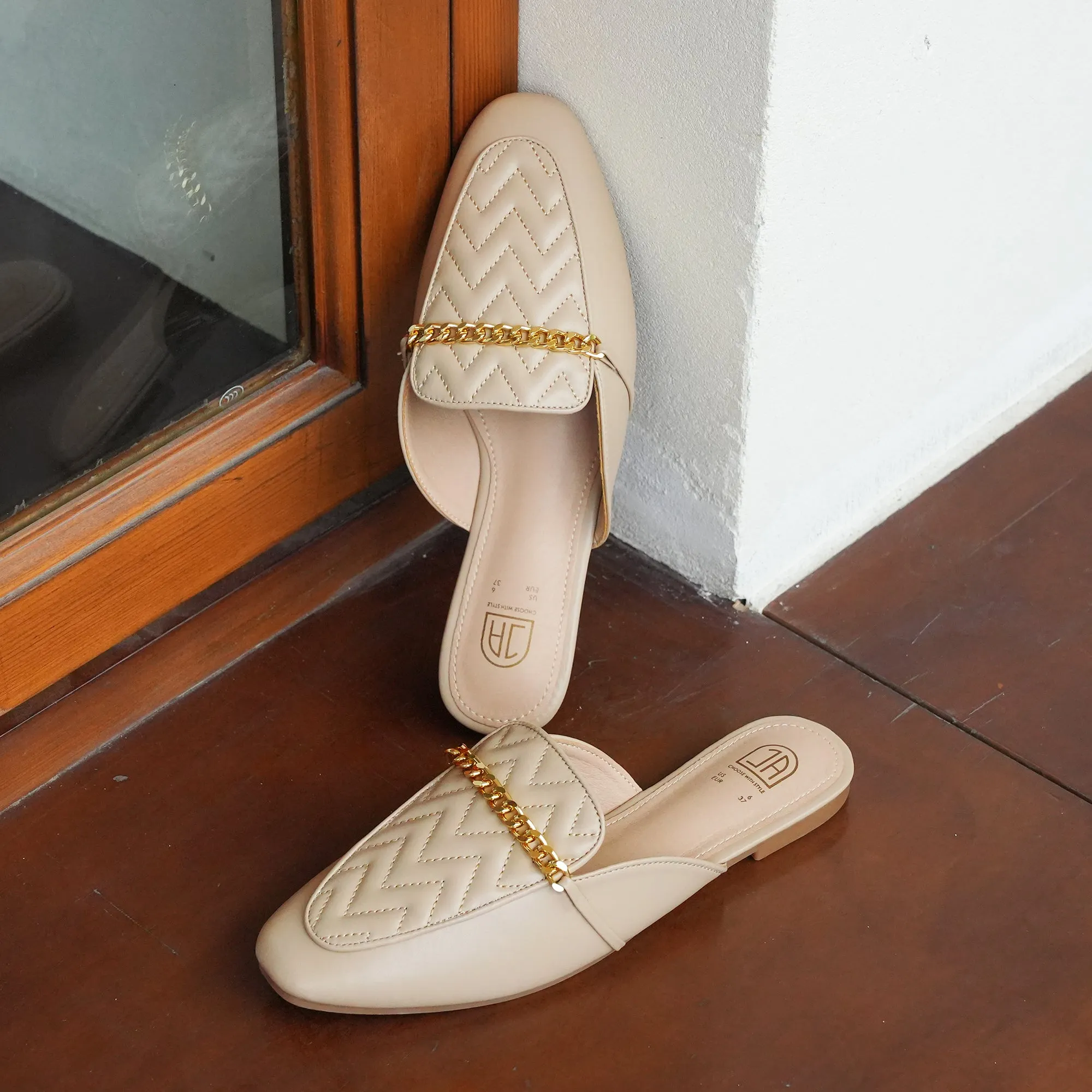 Women Slip on Flat Mule Backless