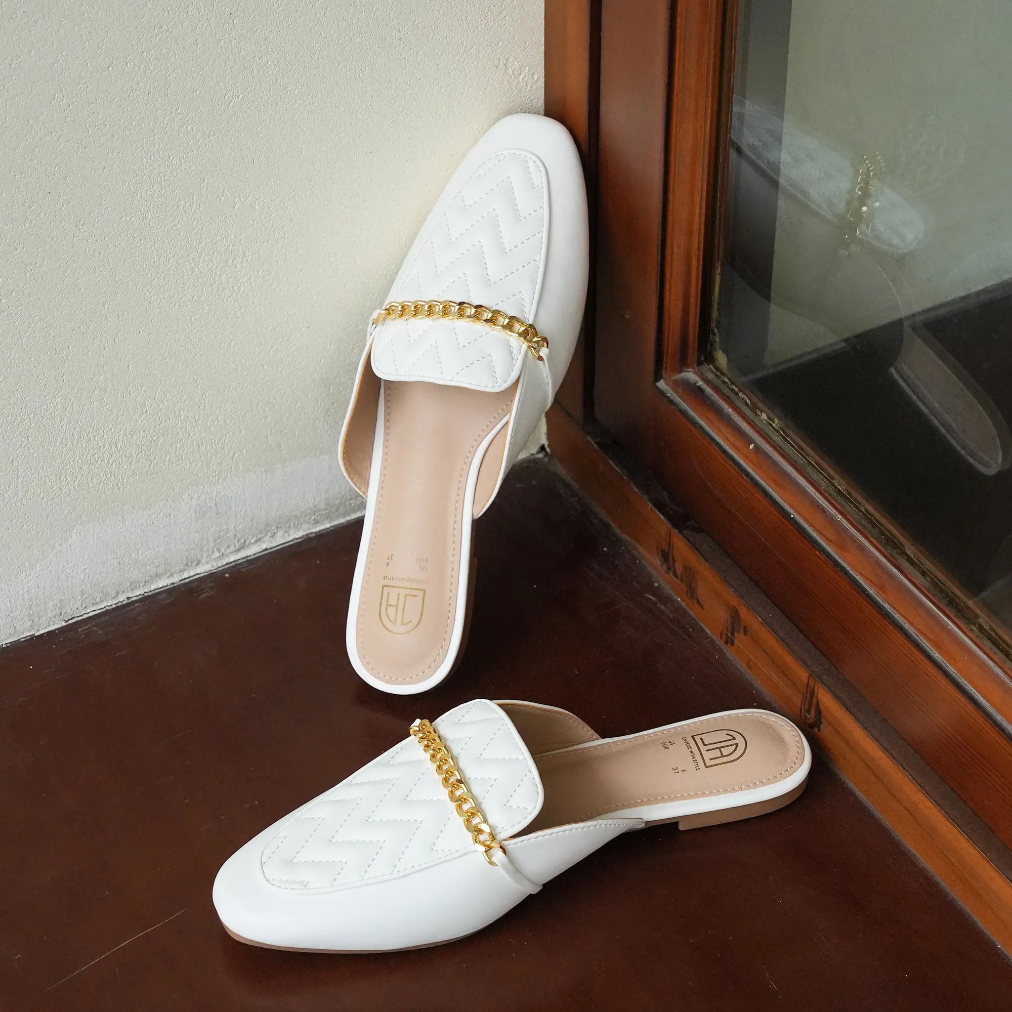 Women Slip on Flat Mule Backless