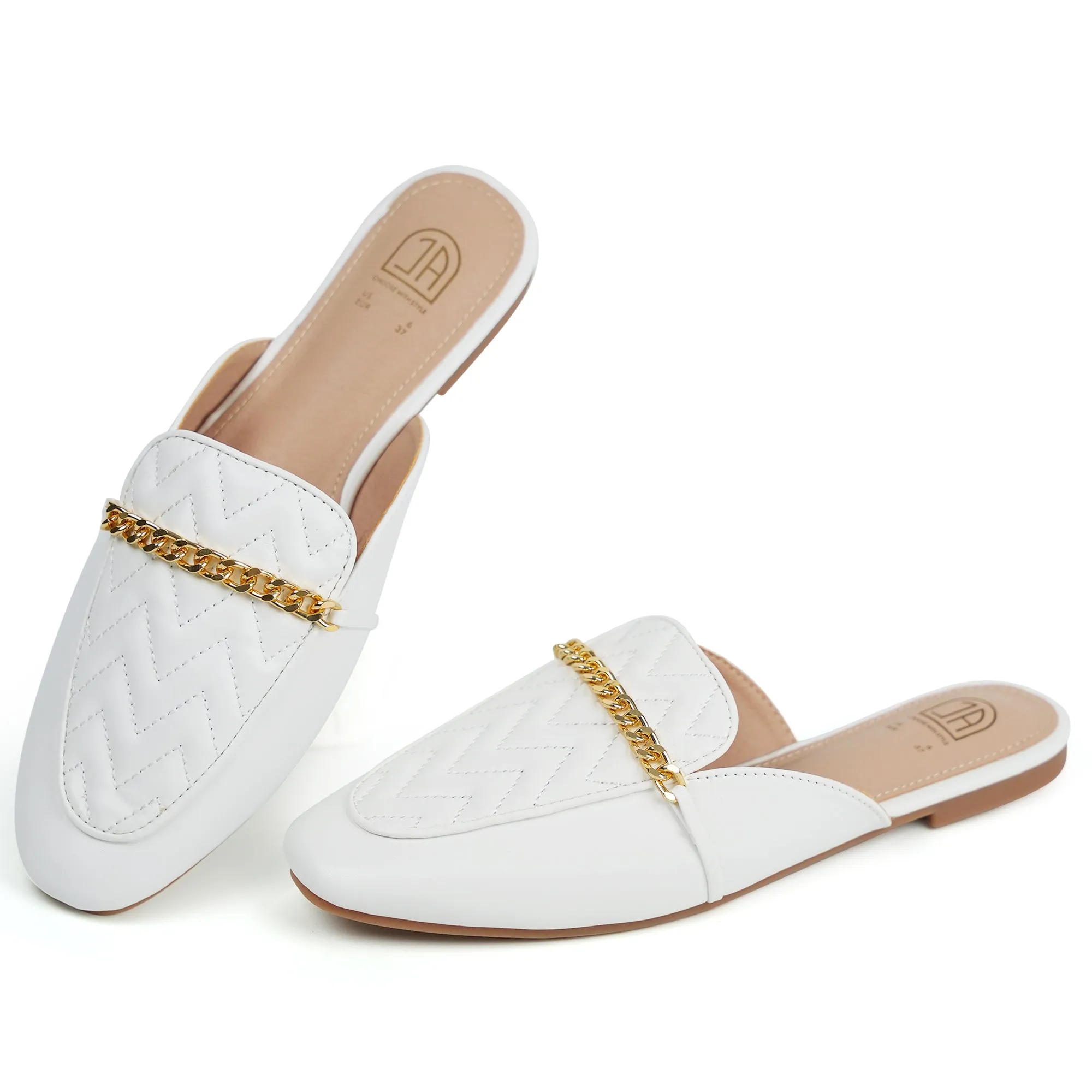 Women Slip on Flat Mule Backless