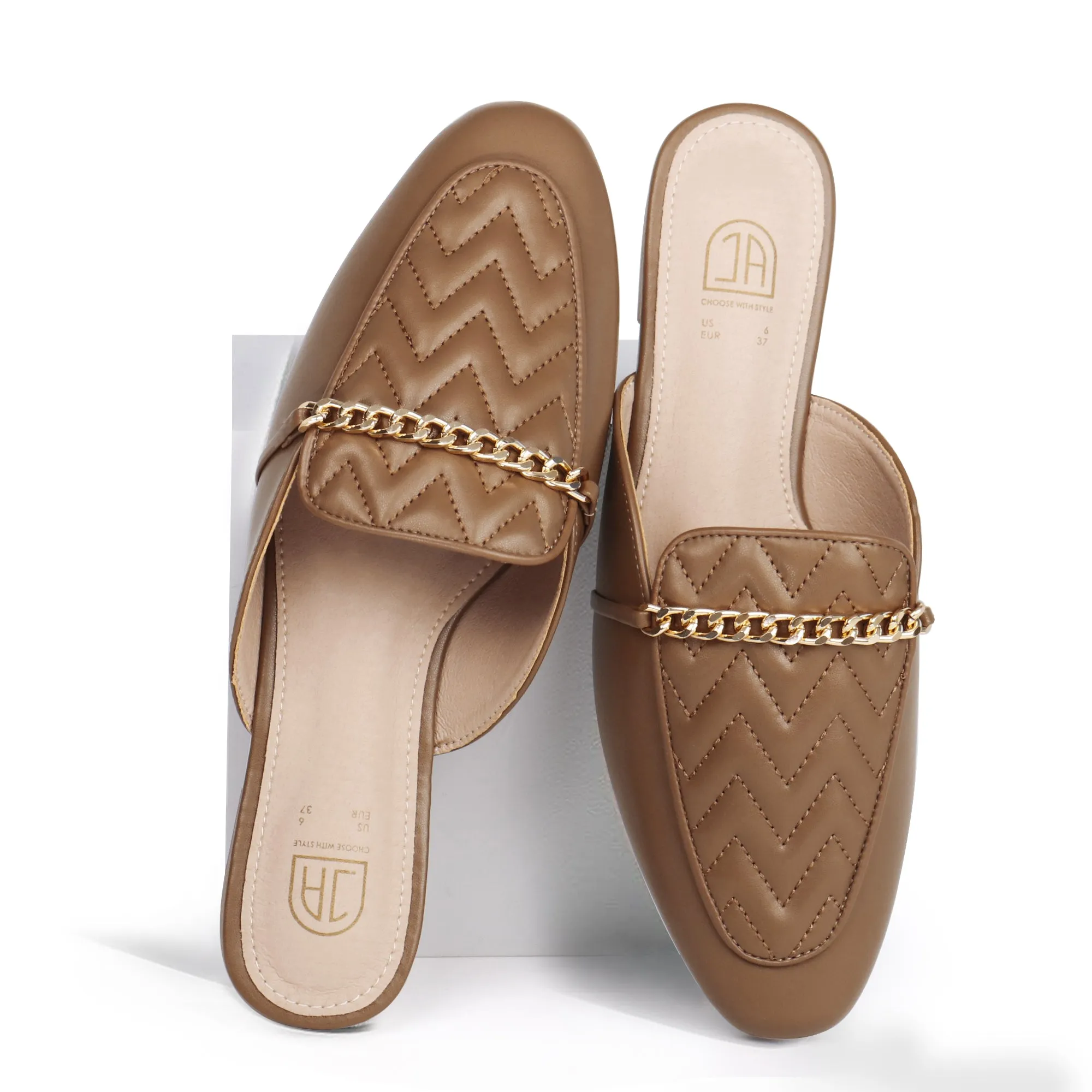 Women Slip on Flat Mule Backless