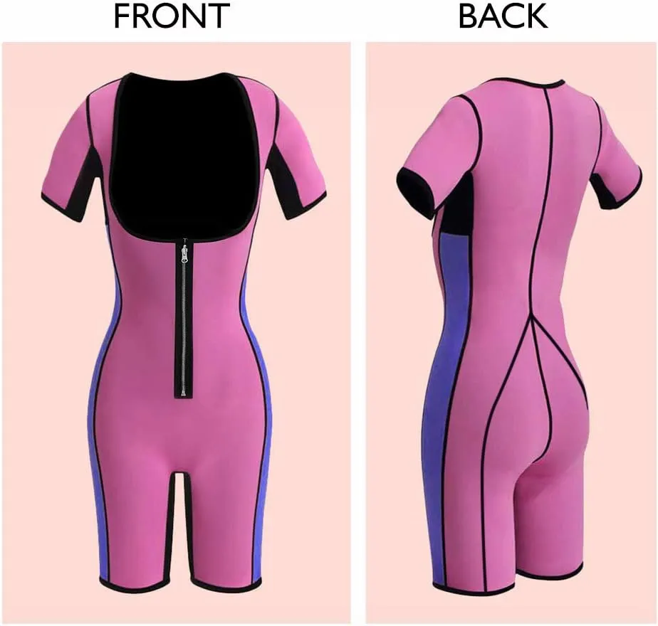 Women's Body Shaper Sauna Vest Suit Sweat Waist Trainer Workout Tank Top Fitness Neoprene Shirt Running