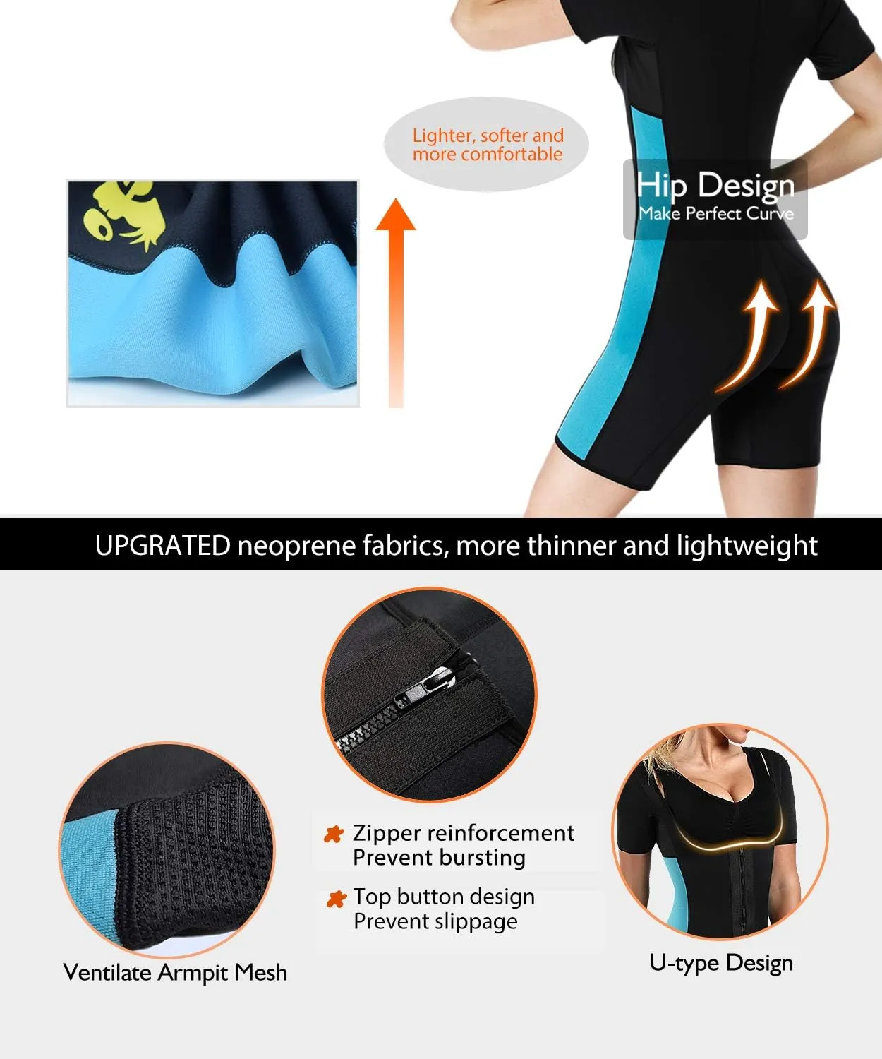 Women's Body Shaper Sauna Vest Suit Sweat Waist Trainer Workout Tank Top Fitness Neoprene Shirt Running