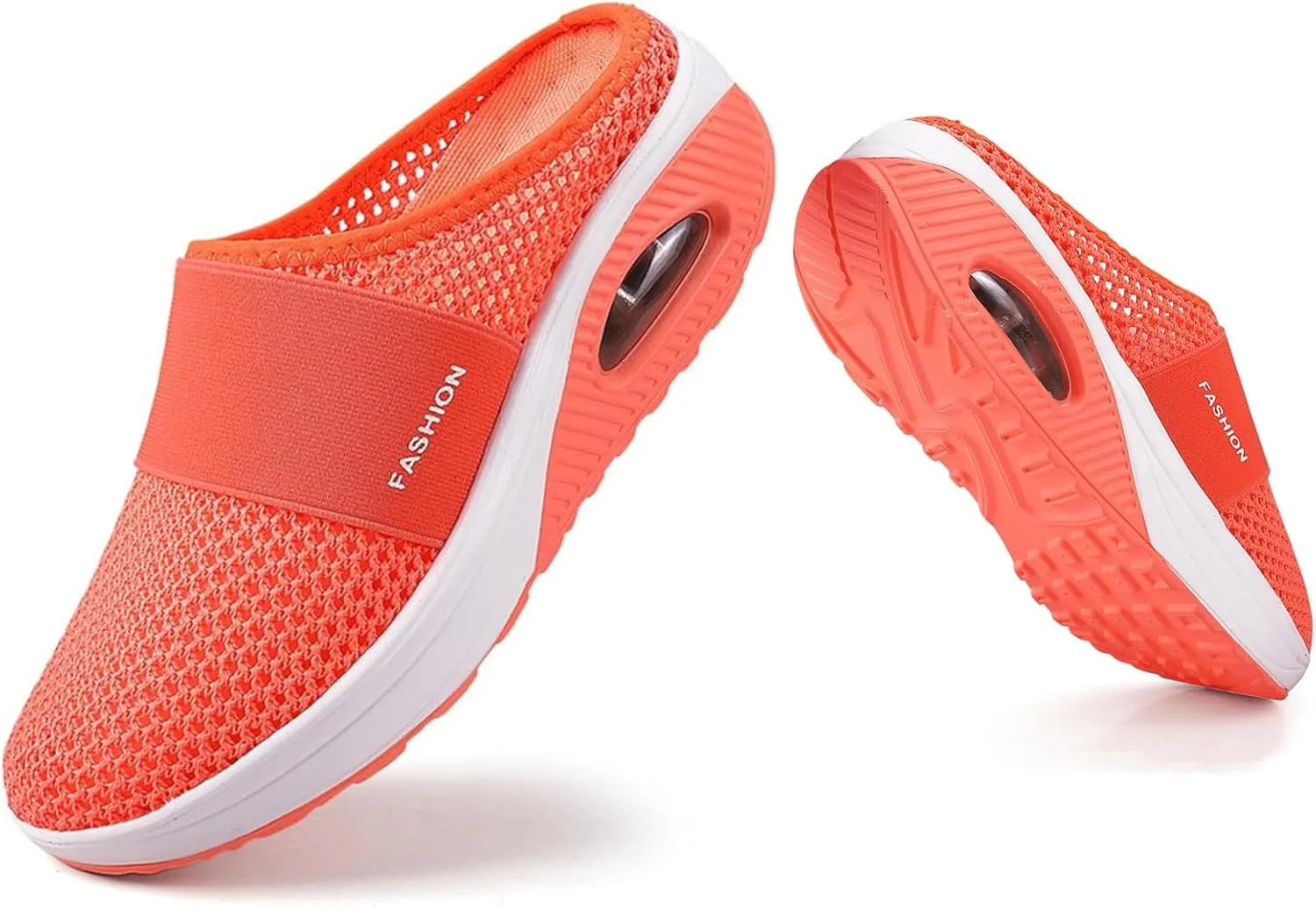 Womens Clogs and Mules Wide Width Slip On Closed Toe Mesh Arch Support Casual Summer Spring Ladies Shoes for Garden