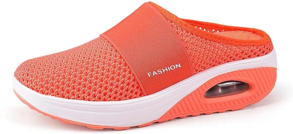 Womens Clogs and Mules Wide Width Slip On Closed Toe Mesh Arch Support Casual Summer Spring Ladies Shoes for Garden