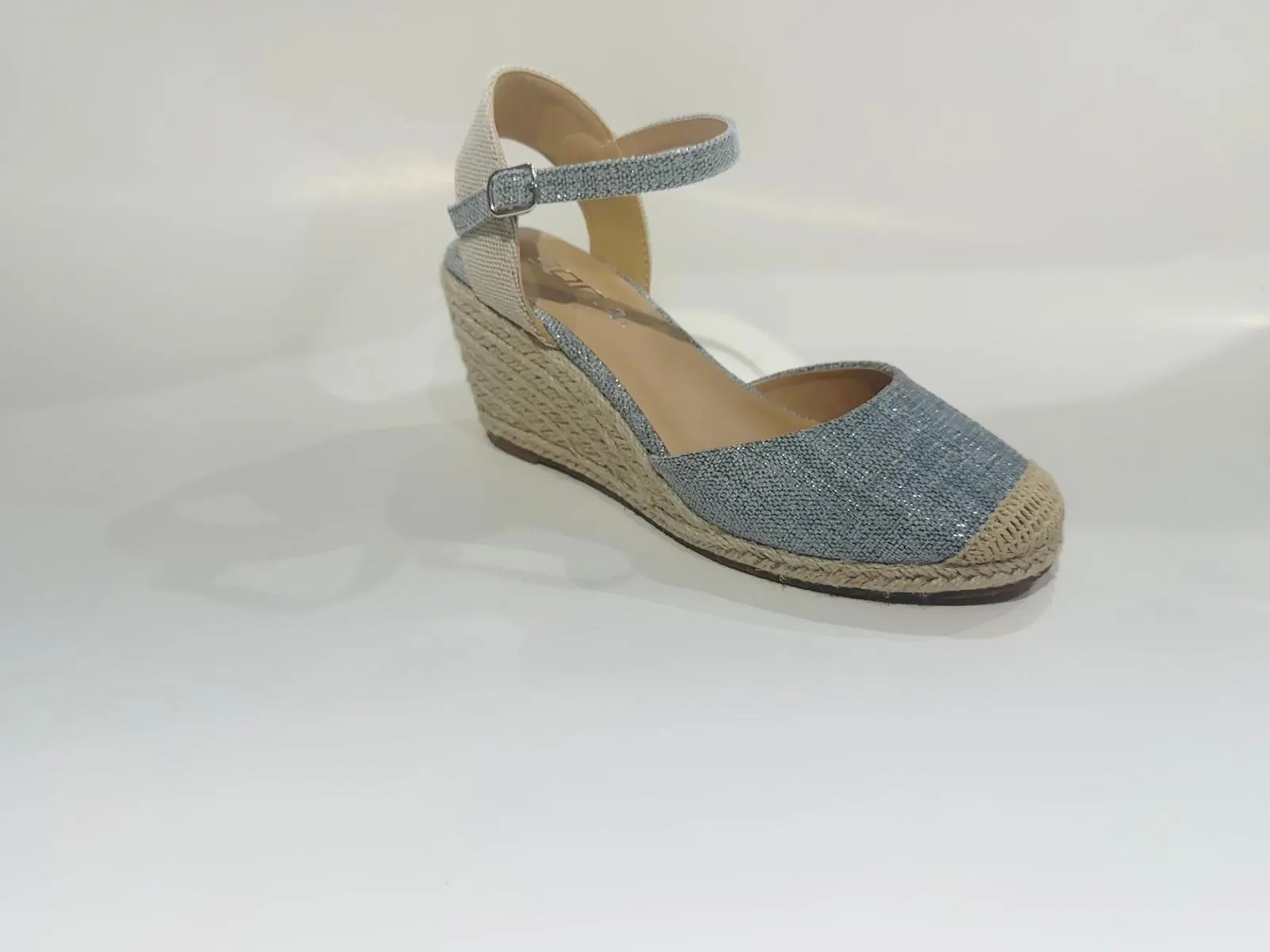 Women's Closed Toe Espadrille Wedge Sandal (Elfin)