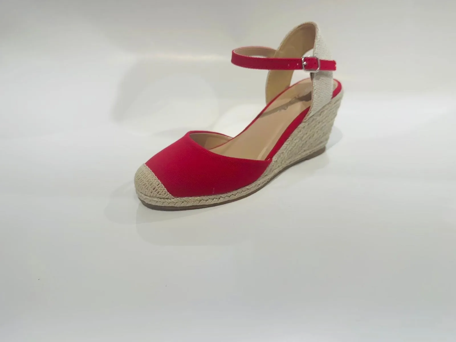Women's Closed Toe Espadrille Wedge Sandal (Elfin)