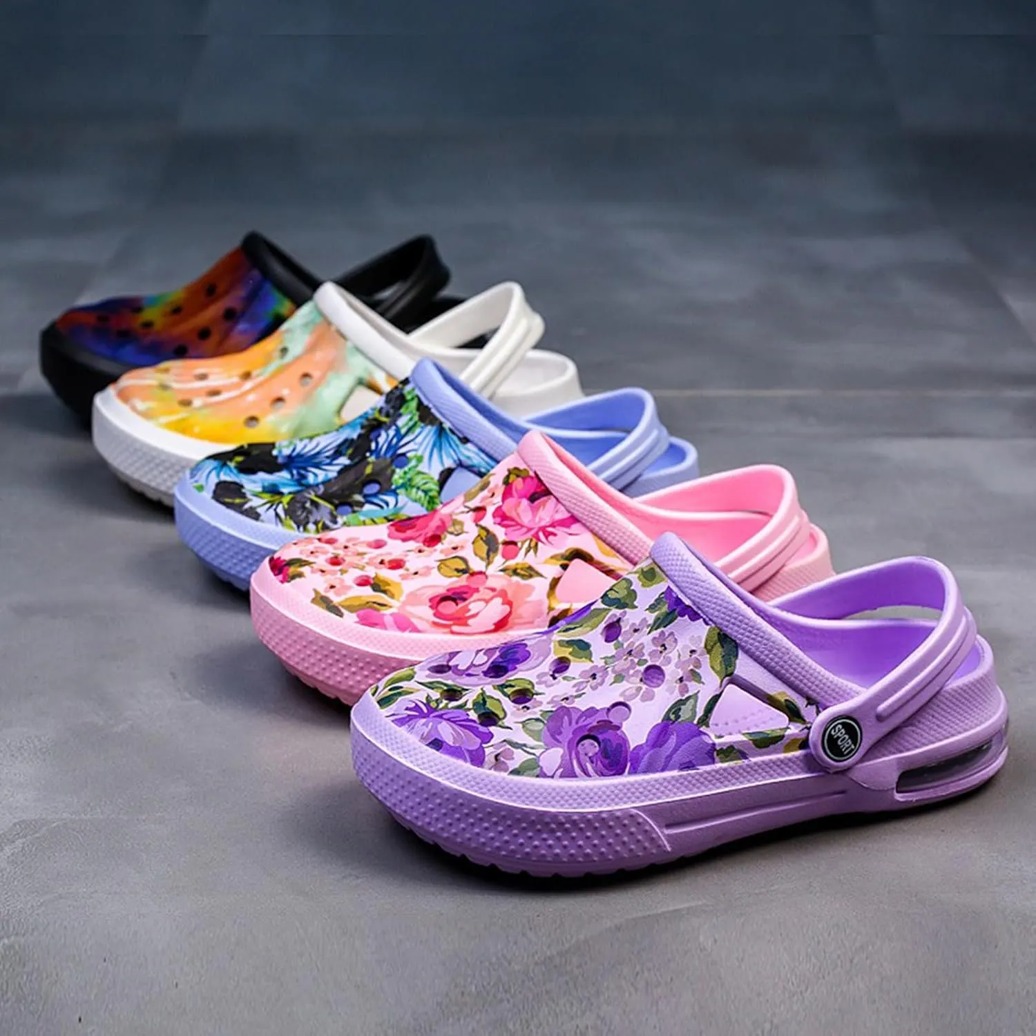 Women's Garden Clogs Shoes Casual Slipper Beach Sandals Anti-Slip Pool Water Shoes Home Slippers Summer Footwear