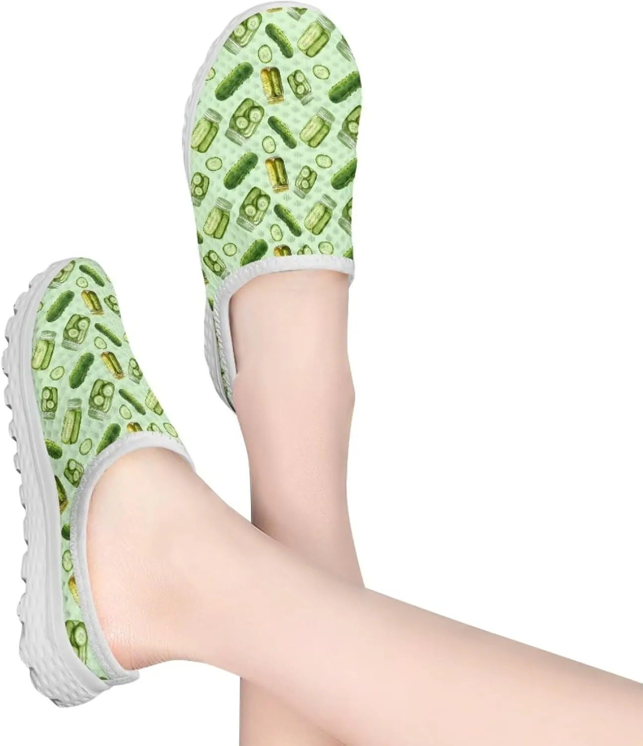 Women's Half Shoes Mules Slip On Sneakers Fashion Comfortable Casual Slippers Walking Vacation Shoes