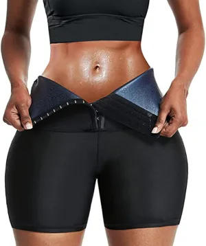 Women's High Waist Tummy Control Leggings, Yoga Pants with Adjustable Body Shaping Waist Trainer（Short）