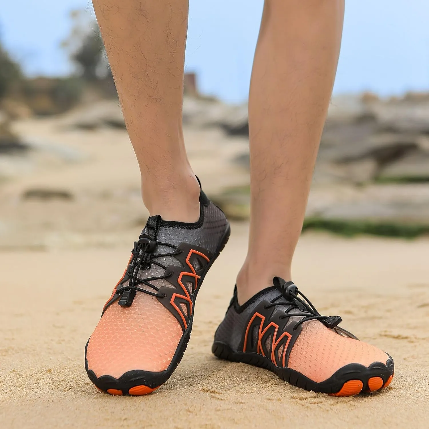 Women's Hiking Shoes Non-Slip Wide Toe Barefoot Footwear Quick Dry Athletic Trainer Running Shoes Beach Pool Aqua Surf Swim Hike Walking Outdoor Sneaker