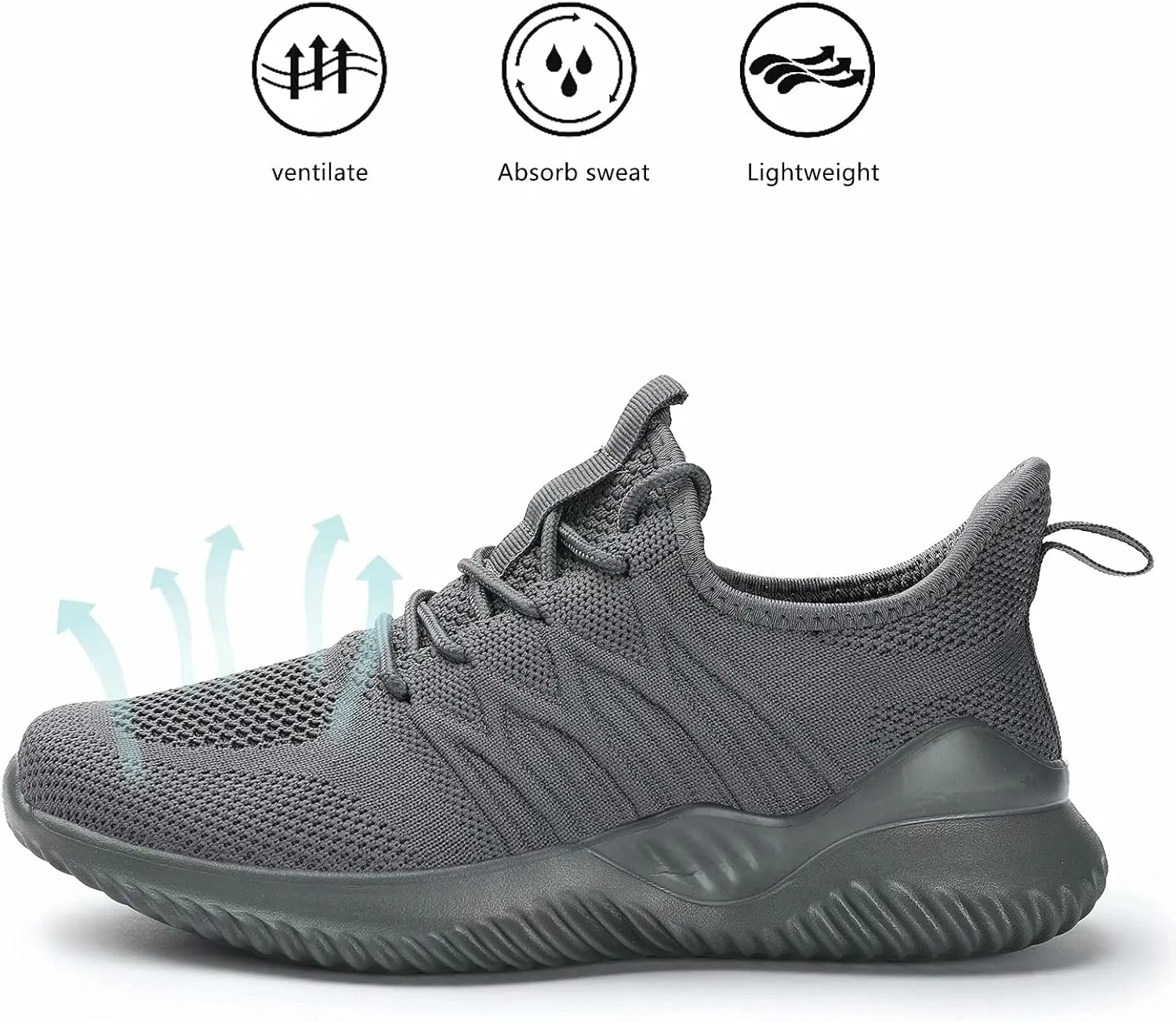 Women's Ladies Tennis Shoes Running Walking Sneakers Work Casual Comfor Lightweight Non-Slip Gym Trainers