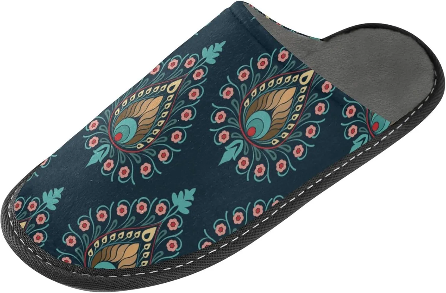 Womens Mens Fuzzy House Slippers Soft Warm Winter Shoes Anti-slip Memory Foam Indoor Outdoor Slippers