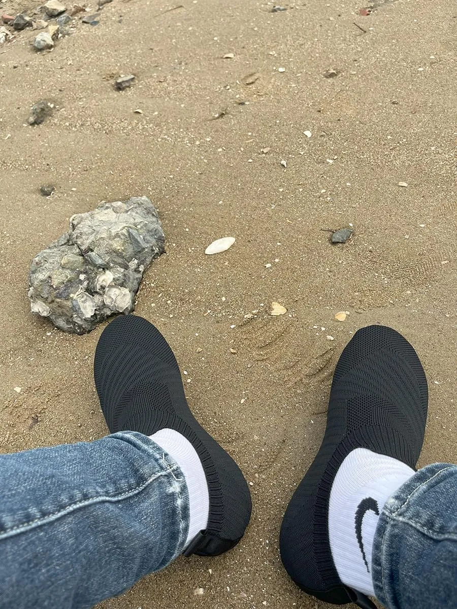 Womens Mens Slippers with Rubber Sole Ultra-Lightweight House Slipper Socks Around House Shoes Non Slip Indoor&Outdoor