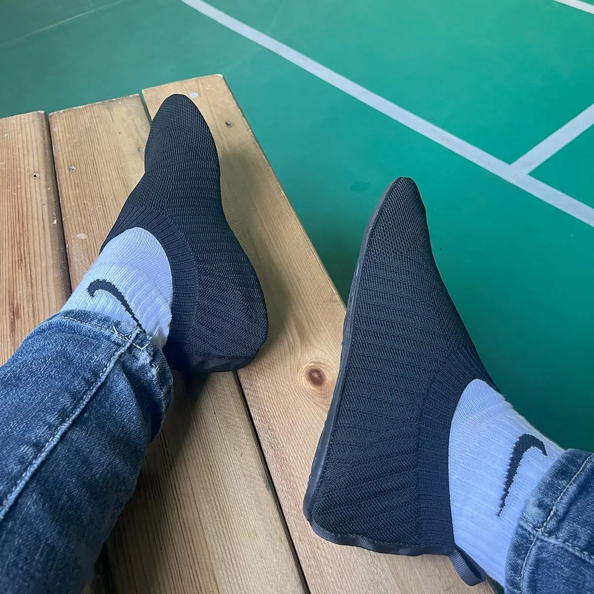 Womens Mens Slippers with Rubber Sole Ultra-Lightweight House Slipper Socks Around House Shoes Non Slip Indoor&Outdoor
