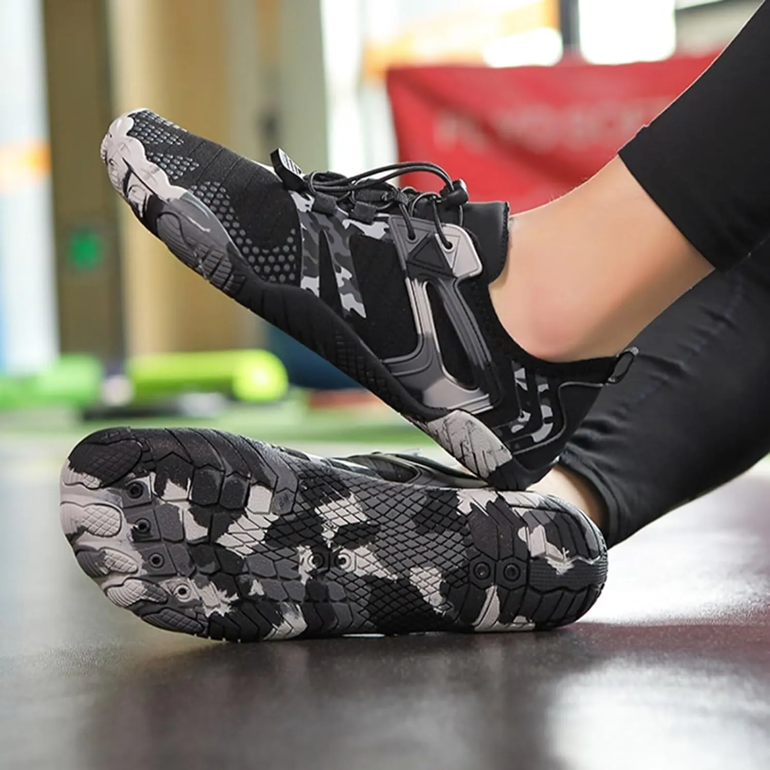 Women's Minimalist Trail Running Barefoot Shoes Hiking Water Shoes for Men Zero Drop Sole Trail Running Shoes Lightweight Cross-Trainer for Wrestling Boxing Weightlifting