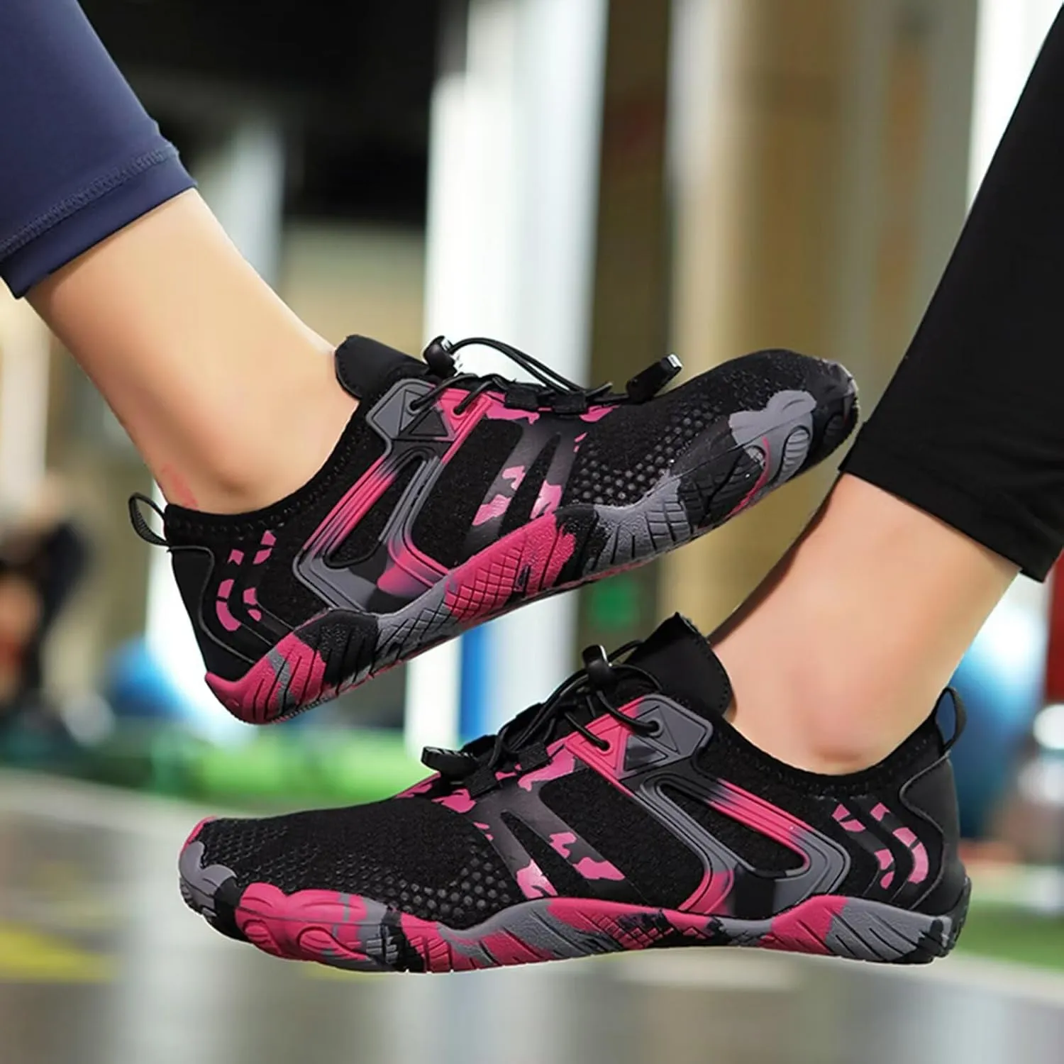 Women's Minimalist Trail Running Barefoot Shoes Hiking Water Shoes for Men Zero Drop Sole Trail Running Shoes Lightweight Cross-Trainer for Wrestling Boxing Weightlifting