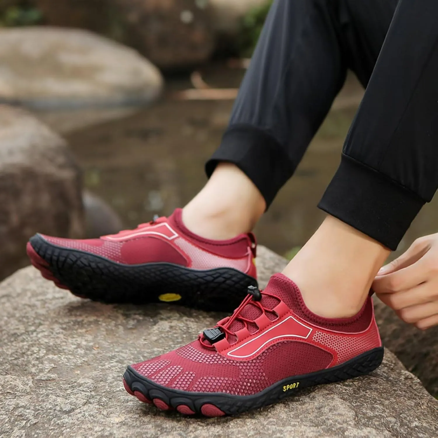 Women's Minimalist Trail Running Barefoot Shoes Mens Athletic Hiking Water Shoes Quick Dry Lightweight Cross-Trainer for Wrestling Boxing Weightlifting Walking Shoes