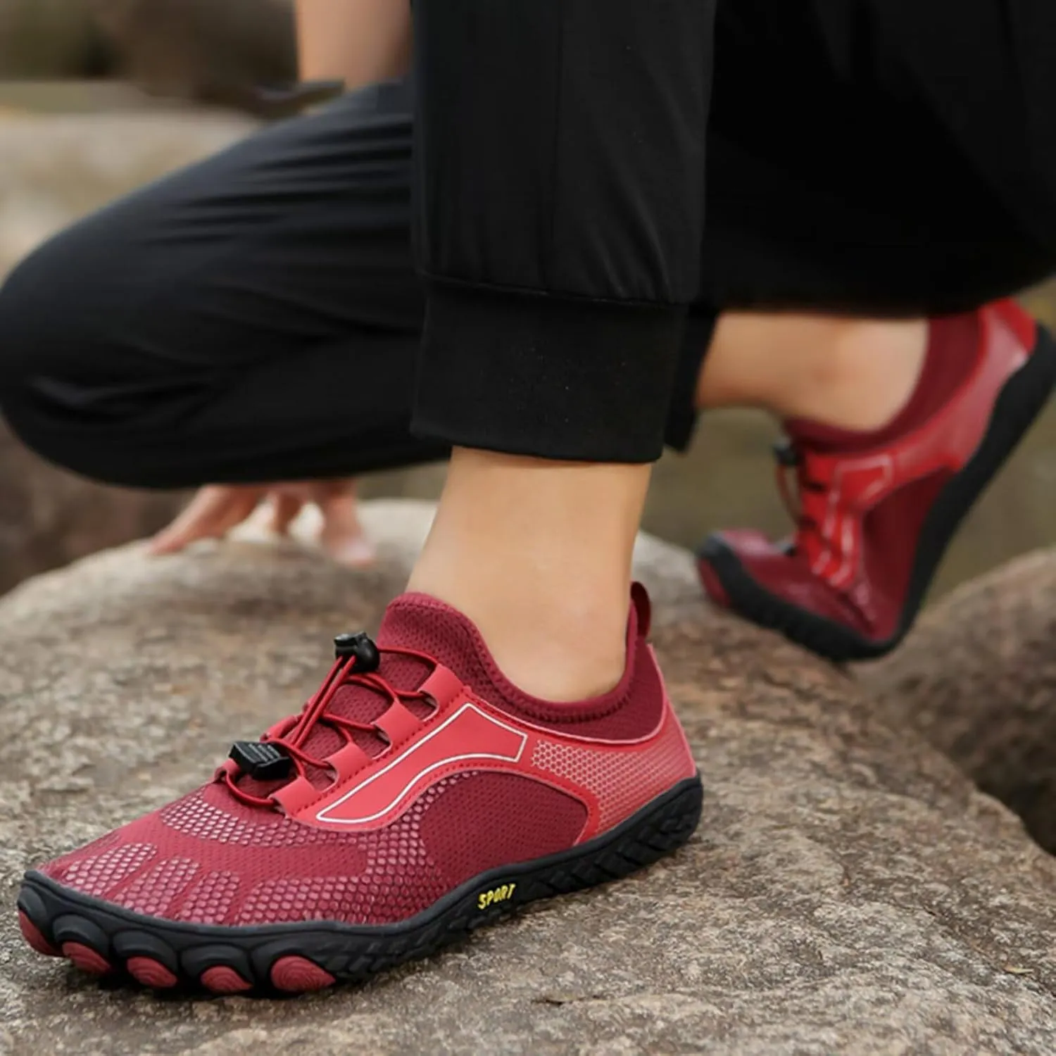 Women's Minimalist Trail Running Barefoot Shoes Mens Athletic Hiking Water Shoes Quick Dry Lightweight Cross-Trainer for Wrestling Boxing Weightlifting Walking Shoes