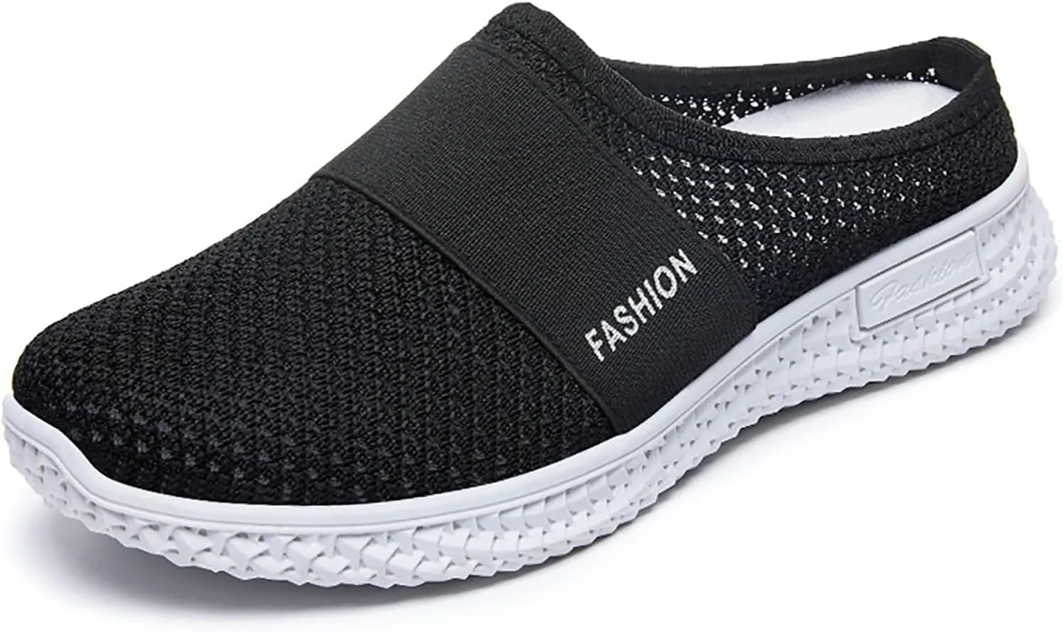 Womens Mules Comfortable Orthopedic Shoes with Arch Support Breathable Hollow Out Clogs Lightweight Open Back Shoes Diabetic Air-Cushion Slip-On Walking Shoe Closed Toe Mules