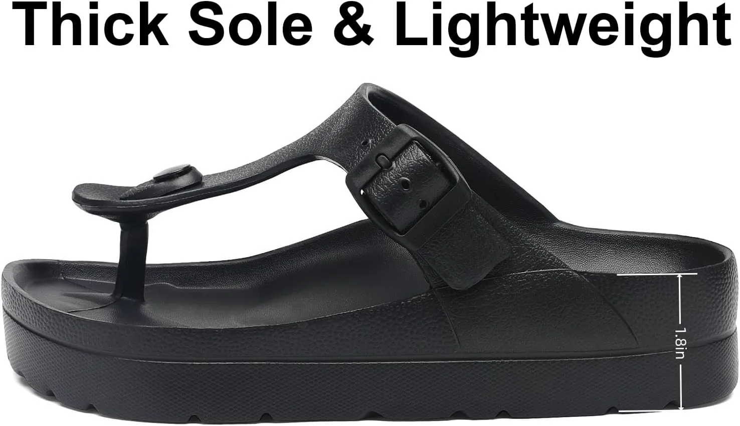 Women's Platform & Wedge Sandals with Arch Support for Woman Slides Comfort Lightweight Outdoor Slippers Ultra Cushion