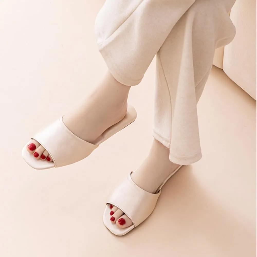 Women's Satin Slippers Indoor Sandals Spa Slippers Lightweight Comfort Non Slip For Vacation Party Wedding Bedroom