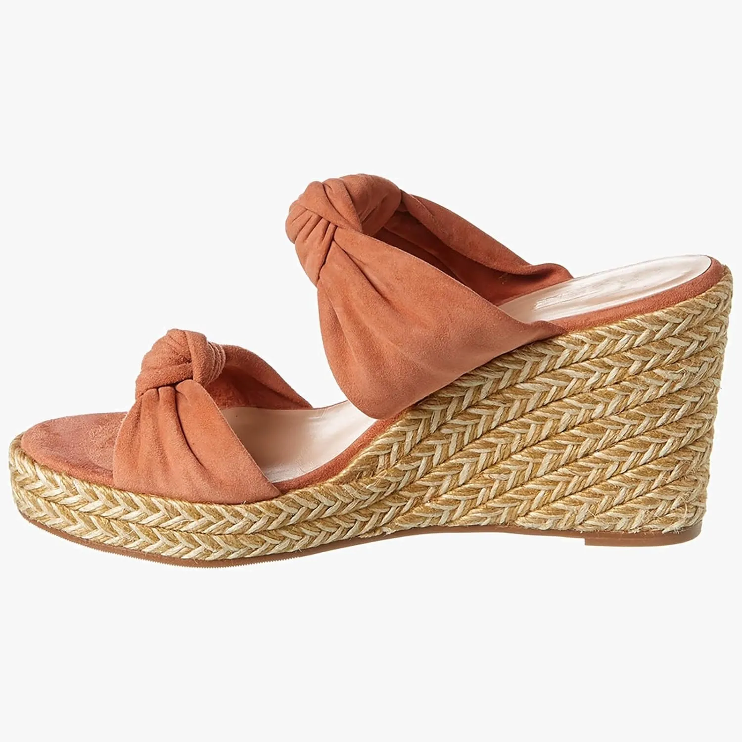 Womens Slip on Espadrilles Wedges Sandals Slides Platform Bow Open Toe Summer Dressy Mules Shoes