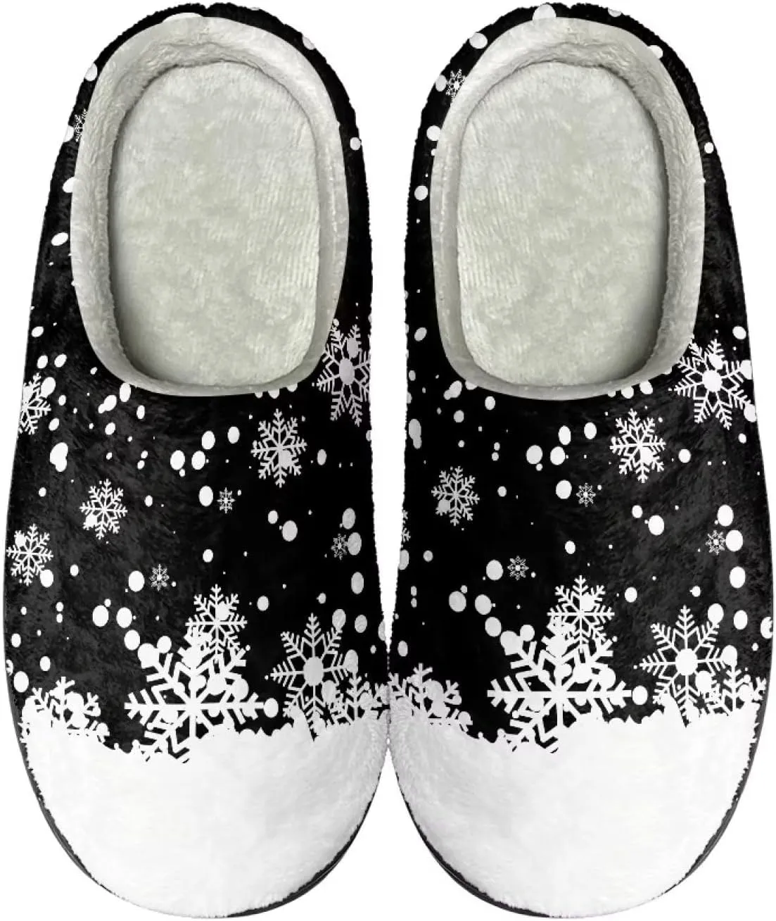Women's Slip-On Slippers Warm Closed Toe House Sandals Anti-Skid Sole with Wide Widths Slipper Fall Shoes