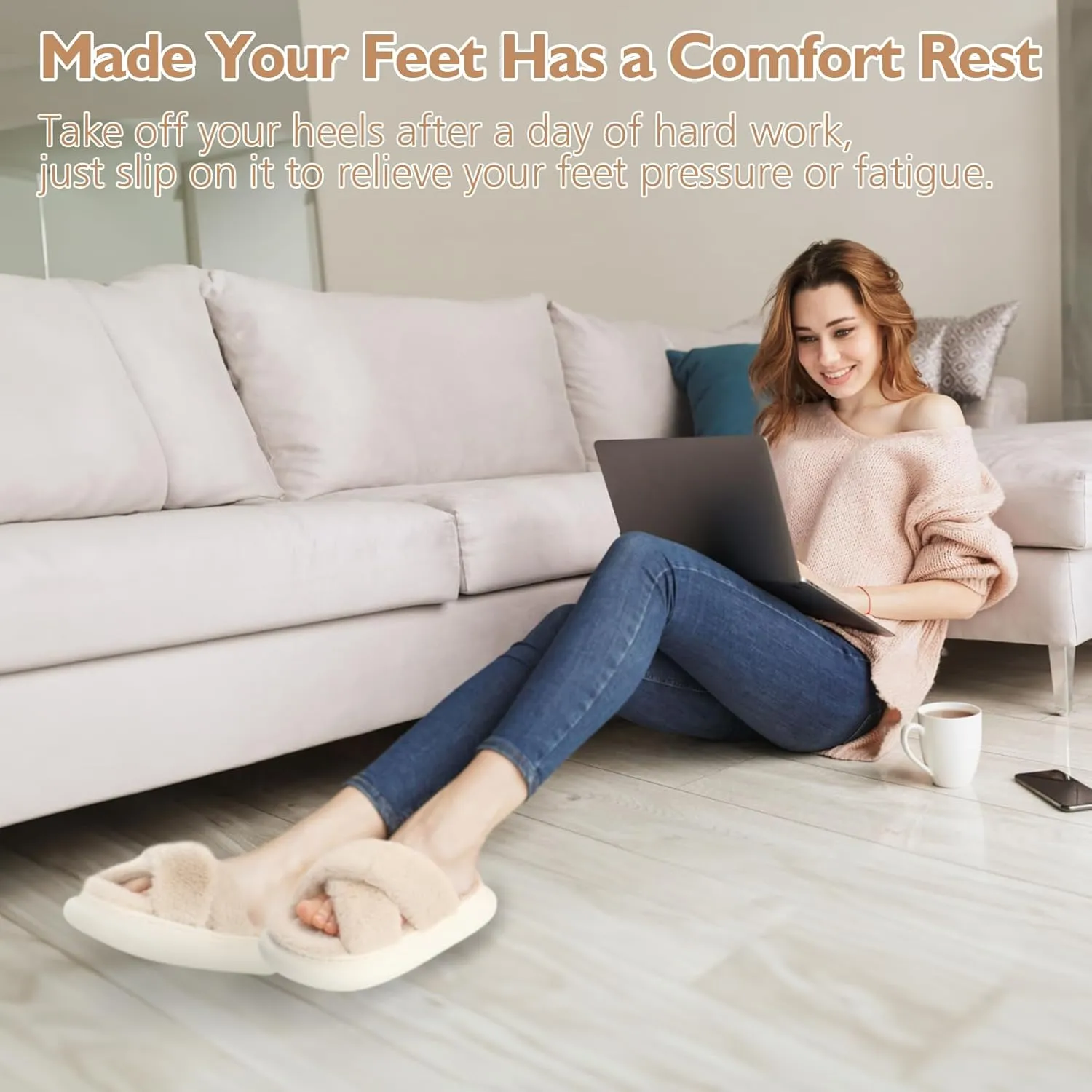 Womens Slippers House Slippers for Woman Fuzzy Slippers Platform Slippers Slippers for Women Indoor Fluffy
