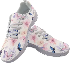 Womens Sports Shoes Trainer Running Causal Travel Sneaker Walking Low Heel Lace up Breathable Flexible Shoe