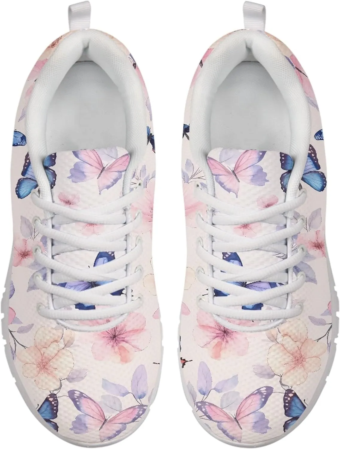 Womens Sports Shoes Trainer Running Causal Travel Sneaker Walking Low Heel Lace up Breathable Flexible Shoe