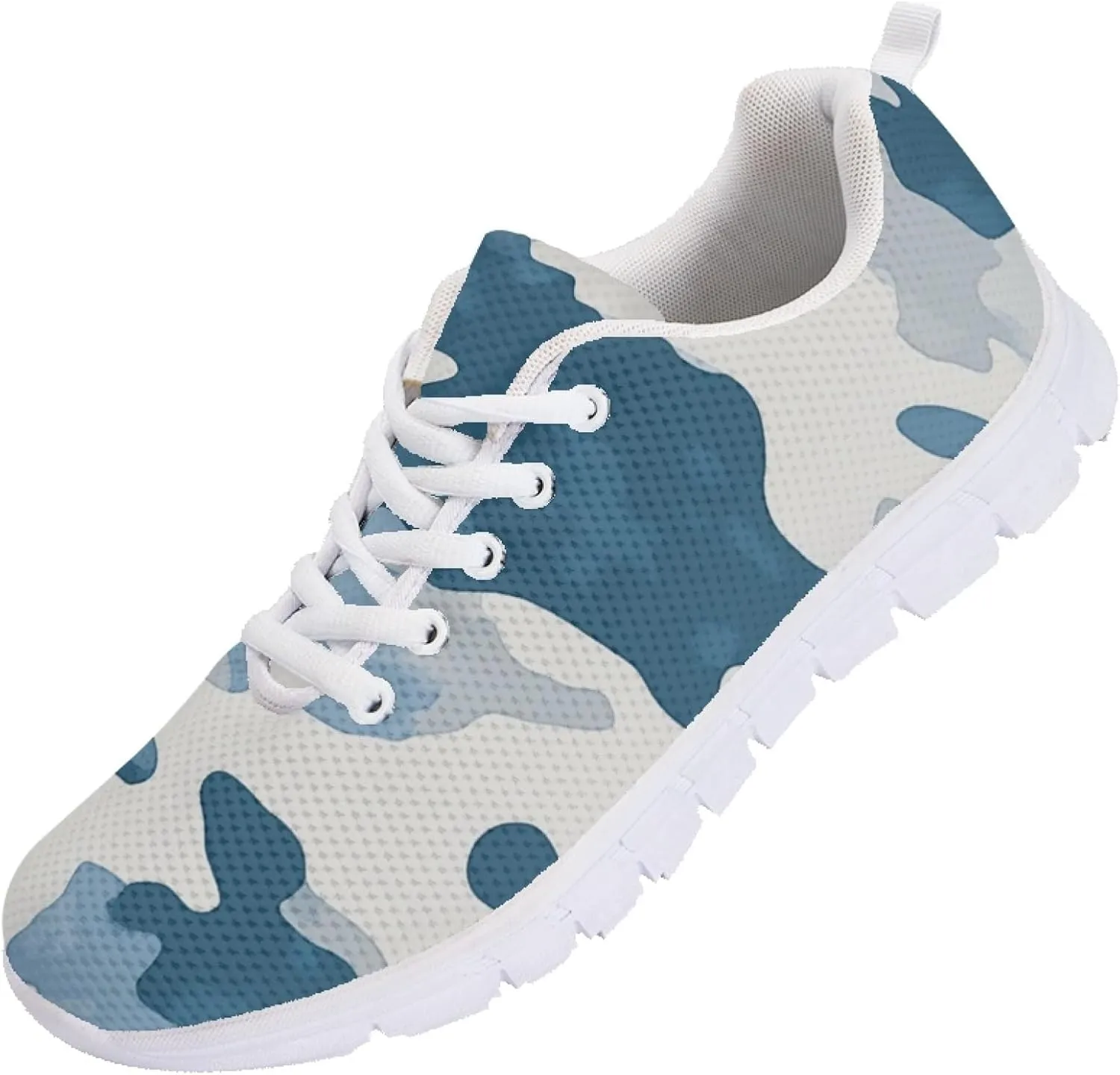 Womens Sports Shoes Trainer Running Causal Travel Sneaker Walking Low Heel Lace up Breathable Flexible Shoe