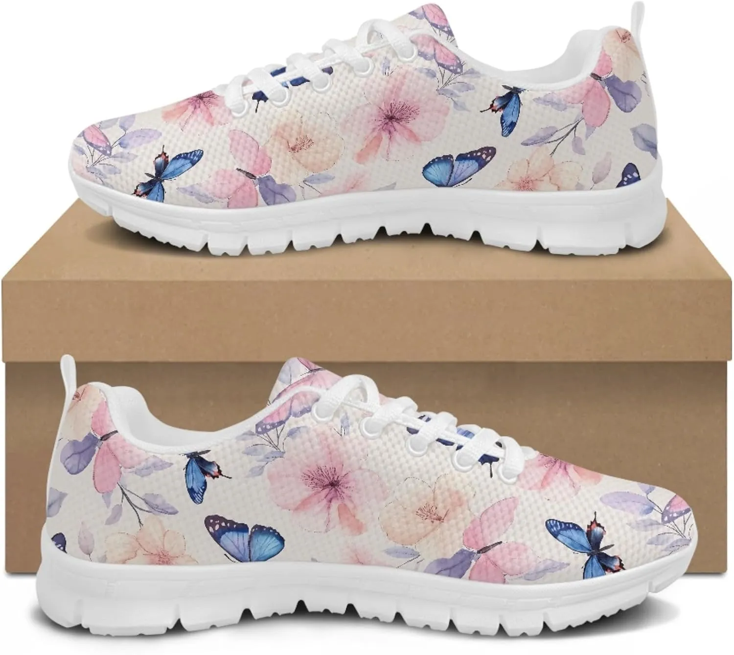 Womens Sports Shoes Trainer Running Causal Travel Sneaker Walking Low Heel Lace up Breathable Flexible Shoe