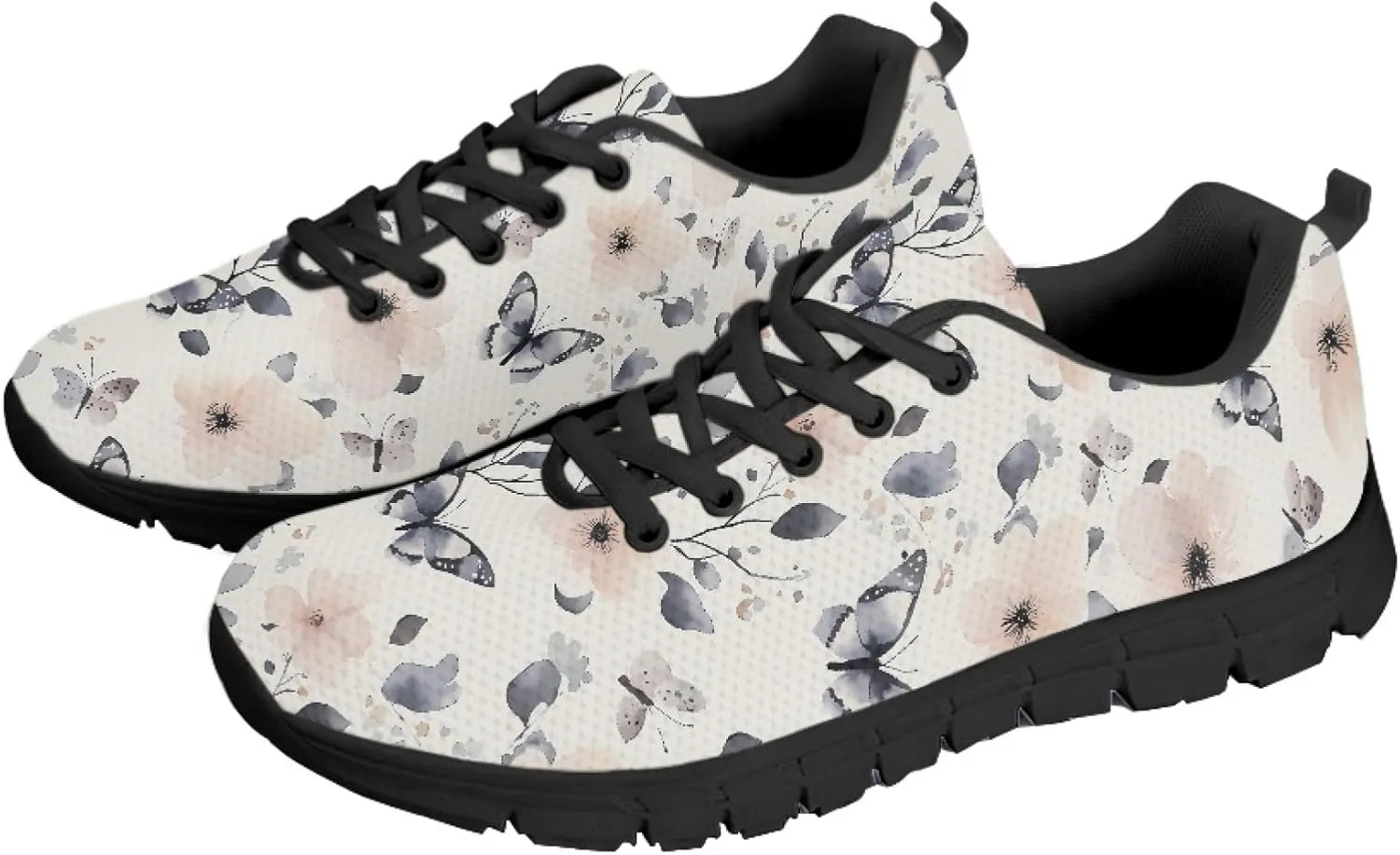 Womens Sports Trainer Running Shoes for Teens Causal Travel Sneaker Walking Low Heel Lace up Breathable Flexible