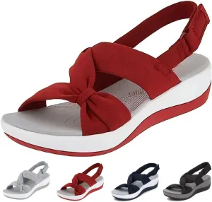 Women's Summer Sandals Orthopedic Arch Support Walking Shoes Casual Orthotic Low Platform Wedges Sandals With Back Strap