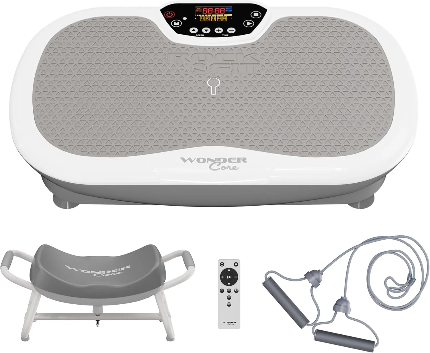 Wonder Core Vibration Plate Exercise Machine for Weight Loss, Power Shake Plate Vibration Plate for Lymphatic Drainage, Vibrating Plate for Whole Body Fitness Equipment Exercise Equipment for Home
