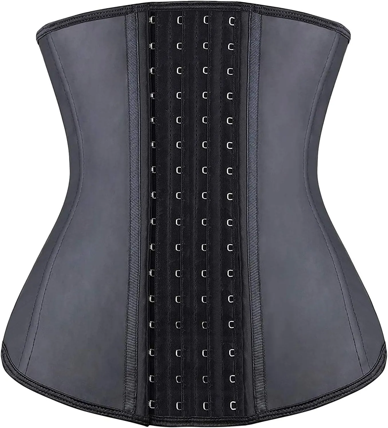 YIANNA Waist Trainer for Women Latex Underbust Waist Corsets Cincher Hourglass Body Shaper 4 Hooks