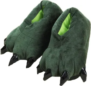 YUNZLAN Unisex Animal Paw Slipper for Men, Women, Boys, Girls, Winter Plush Home Slippers with Non-Slip Sole, Cosplay