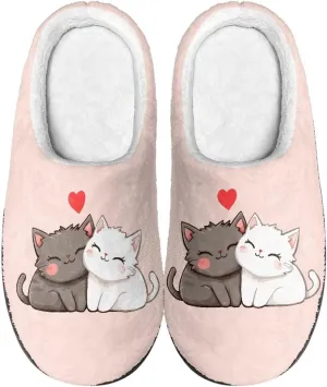 Yzaoxia Slippers for Women Size 5.5-12 Warm Cozy Bedroom Slippers Man Soft Plush House Slippers