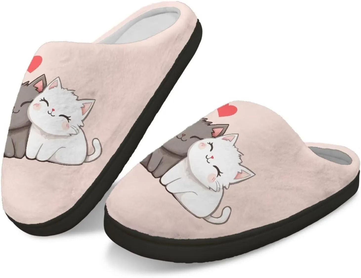 Yzaoxia Slippers for Women Size 5.5-12 Warm Cozy Bedroom Slippers Man Soft Plush House Slippers