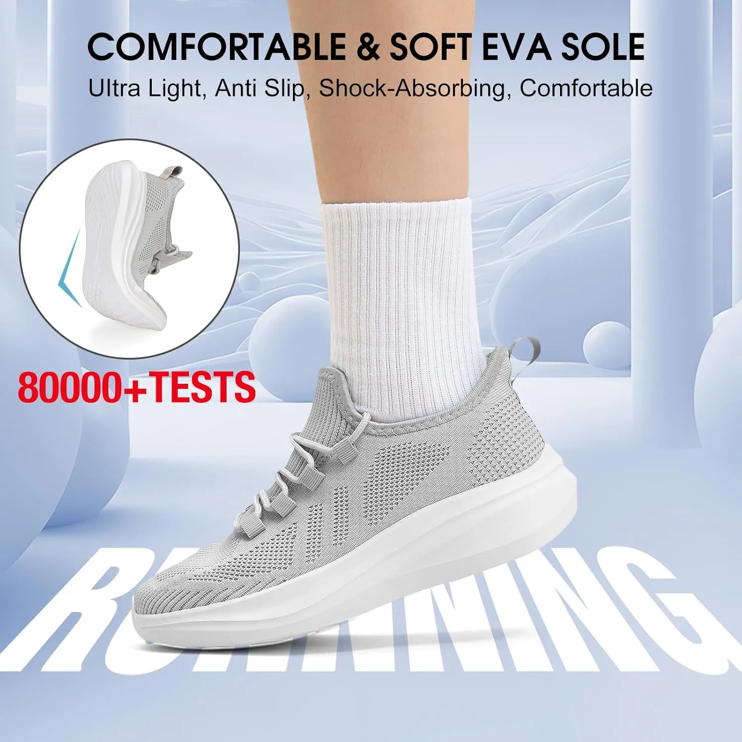 ZOVE Wide Toe Box Shoes Women Extra Wide Width Tennis Sneakers Ultra Light Running Shoes for Women Non-Slip Diabetic Walking Gym Workout Trainer