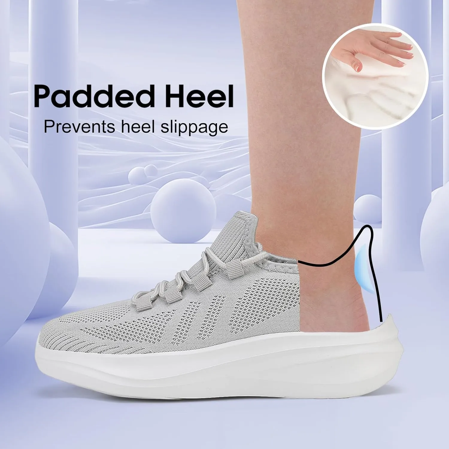 ZOVE Wide Toe Box Shoes Women Extra Wide Width Tennis Sneakers Ultra Light Running Shoes for Women Non-Slip Diabetic Walking Gym Workout Trainer