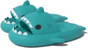Zureto Shark Slides, Cute Cloudy Shark Slides, Thicken Anti-Slip Open Toe Casual Beach Shoes