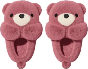 Zureto The New Cute Panda Animal Slipper Cuddly Panda Bear Plush Animal House Slippers Warm Winter Slippers House