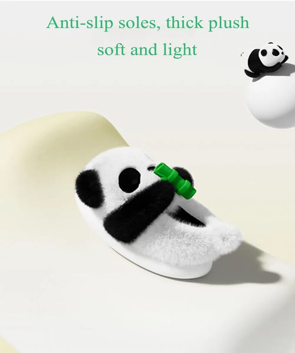 Zureto The New Cute Panda Animal Slipper Cuddly Panda Bear Plush Animal House Slippers Warm Winter Slippers House